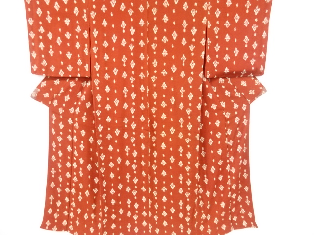 アンティーク　錦紗抽象模様着物